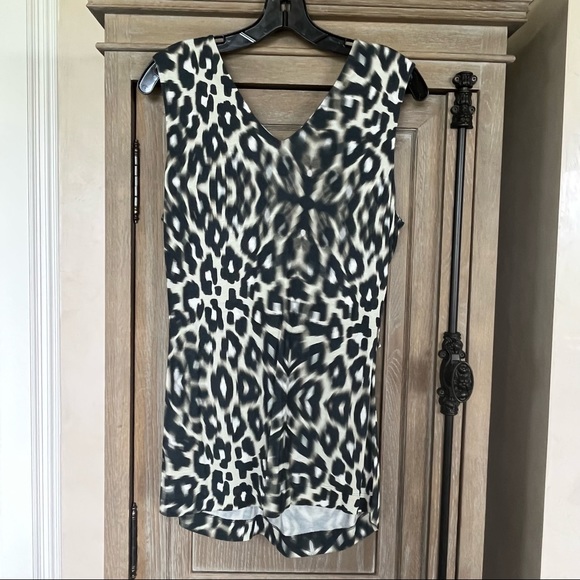 Escada blouse tank animal print rouched medium - Picture 10 of 14